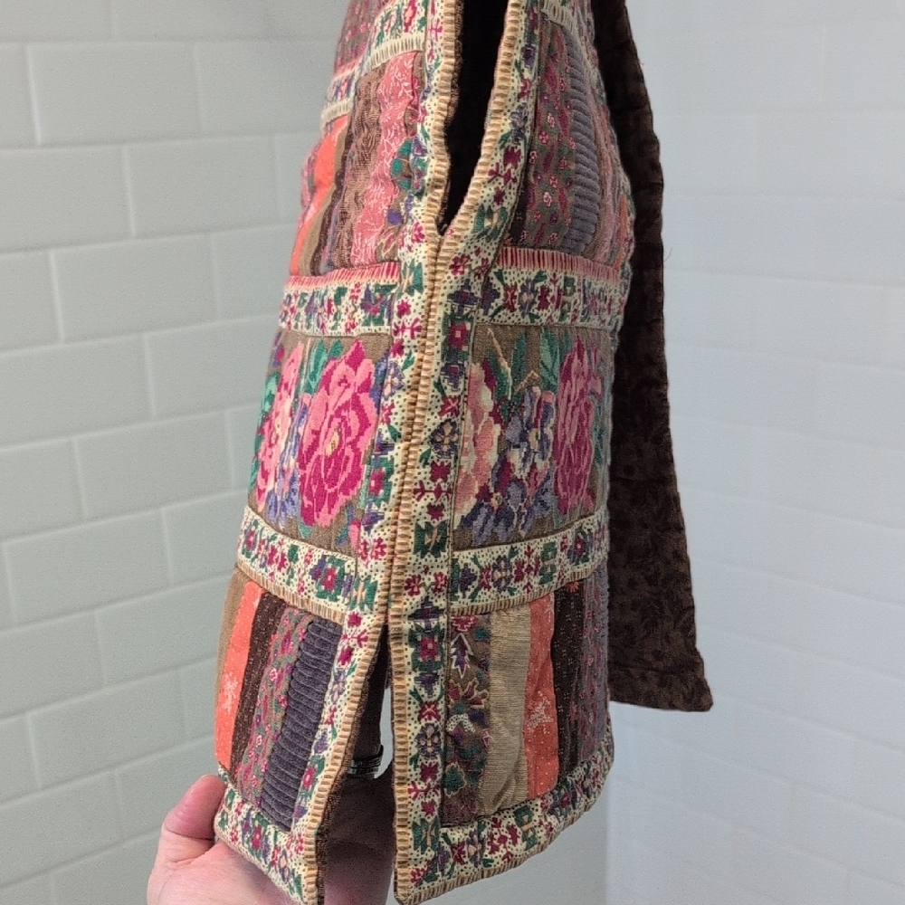 Floral Patchwork Vest - Multicolor - image 4